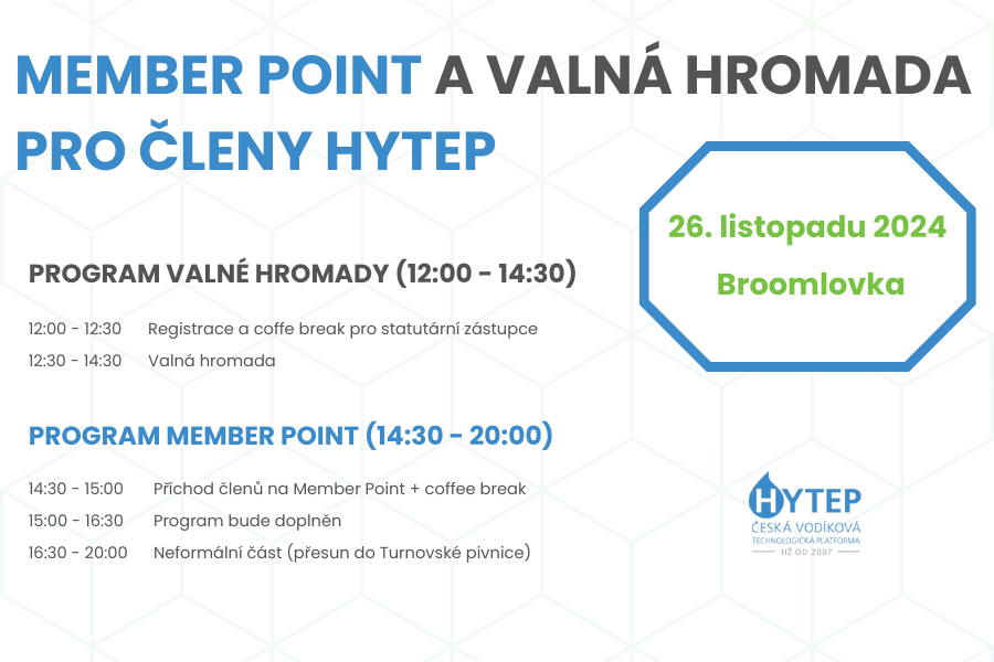 Valná hromada a Member Point pro členy HYTEP