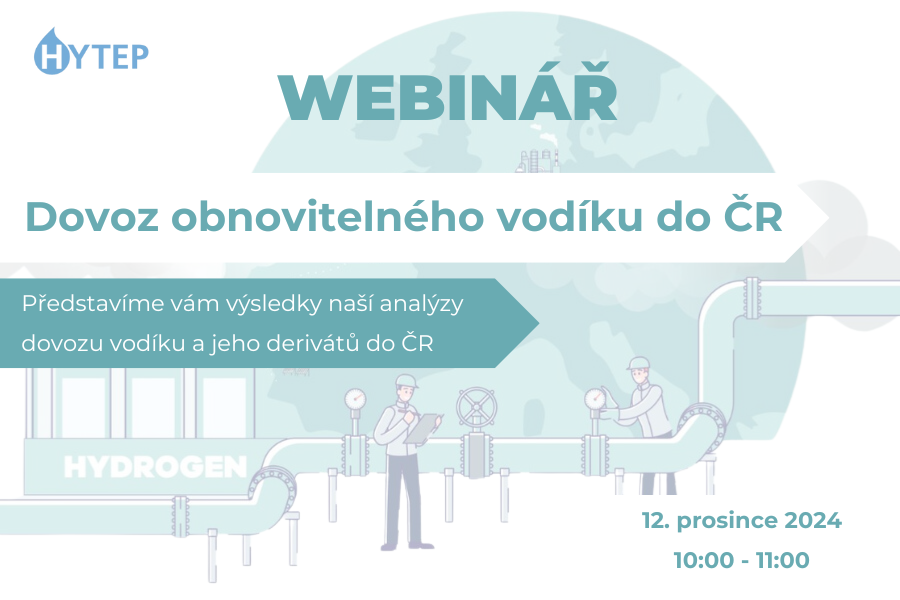 Webinář HYTEP: Dovoz obnovitelného vodíku do ČR